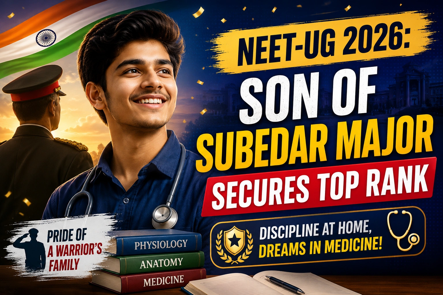 NEET-UG 2026: Son of Subedar Major Secures AIR 9
